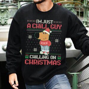 I’m Just A Chill Guy Chilling On Christmas Sweatshirt